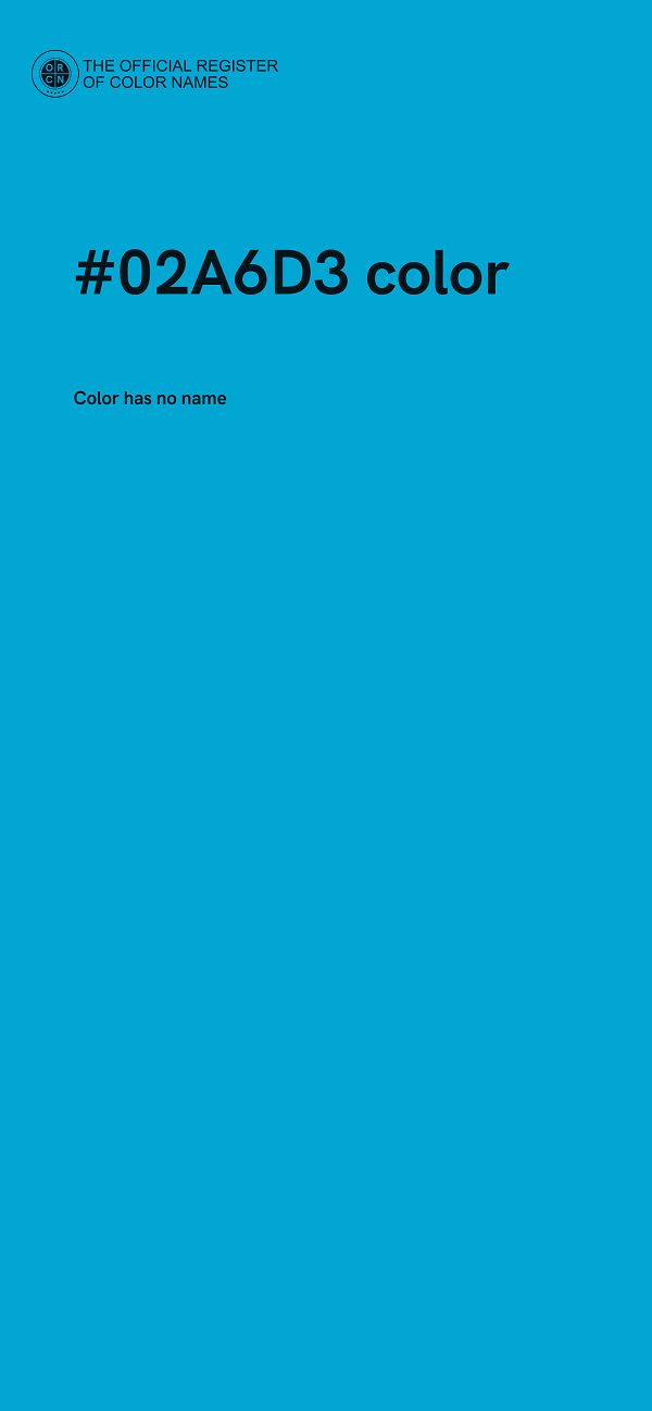 #02A6D3 color image