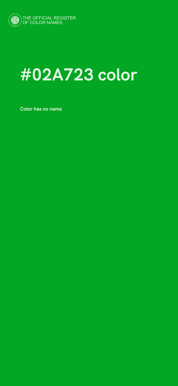 #02A723 color image