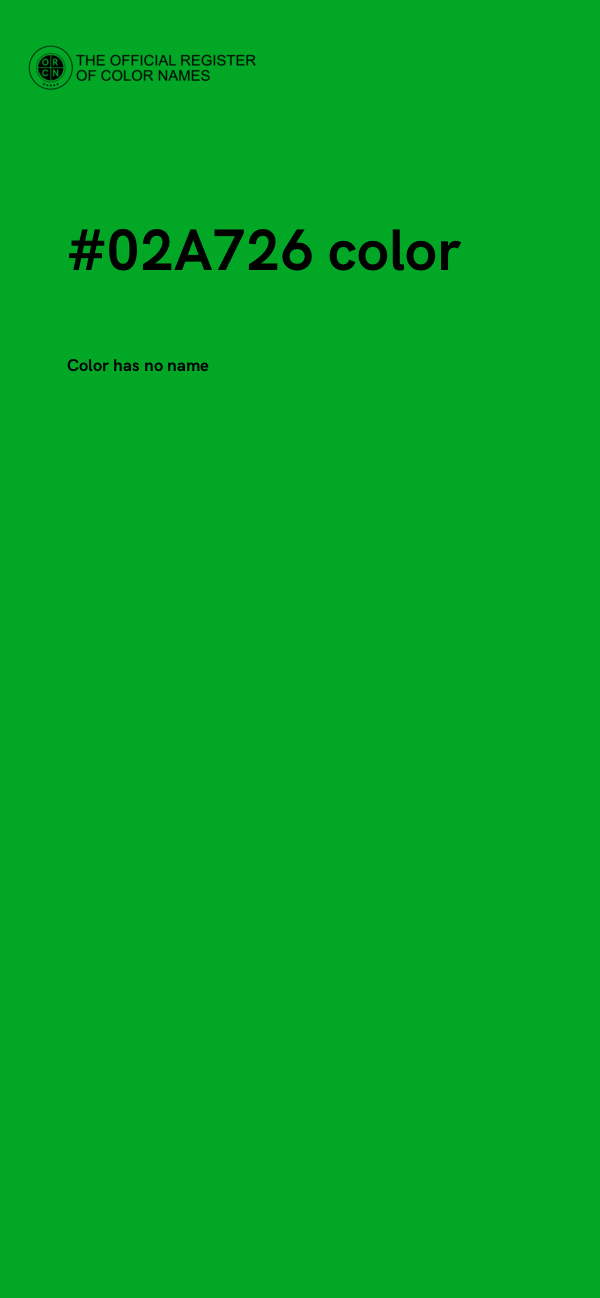 #02A726 color image
