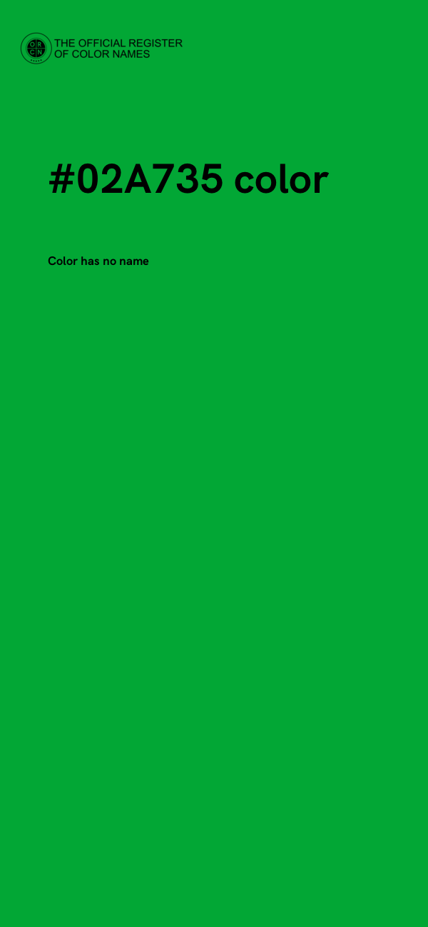 #02A735 color image