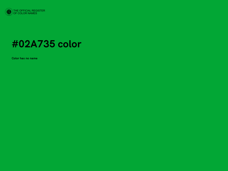 #02A735 color image