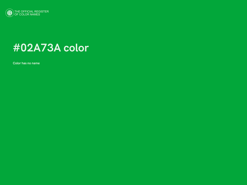 #02A73A color image