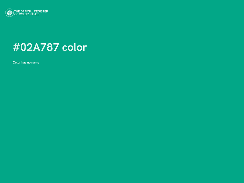 #02A787 color image