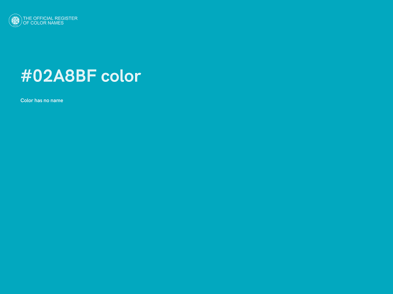 #02A8BF color image