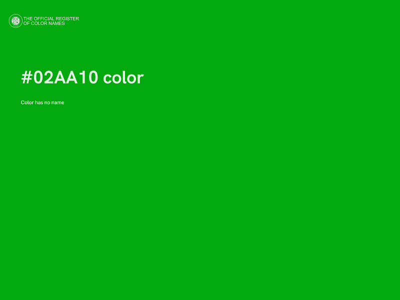 #02AA10 color image