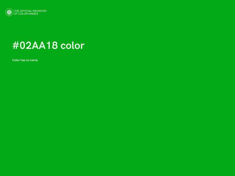 #02AA18 color image