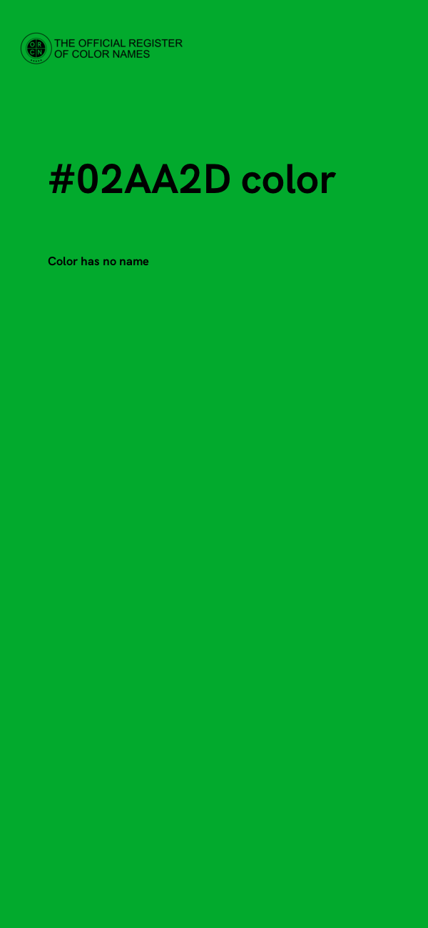 #02AA2D color image