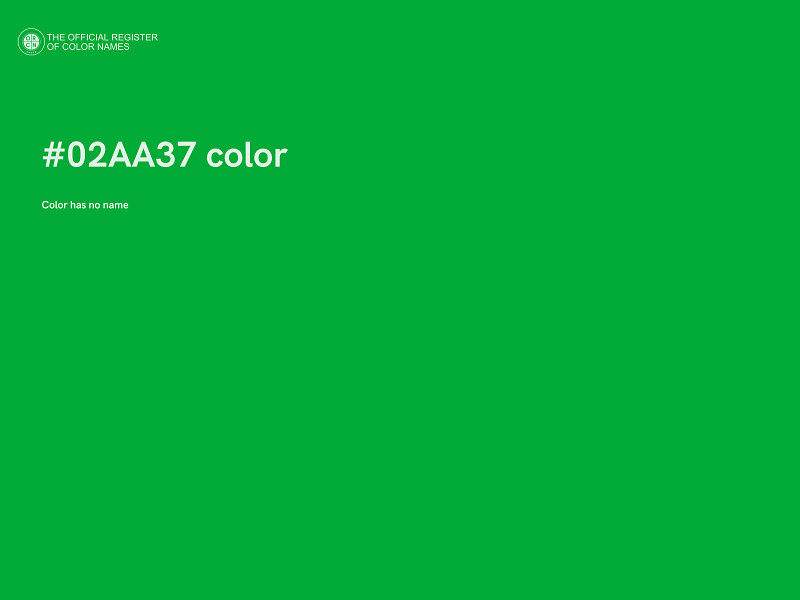 #02AA37 color image