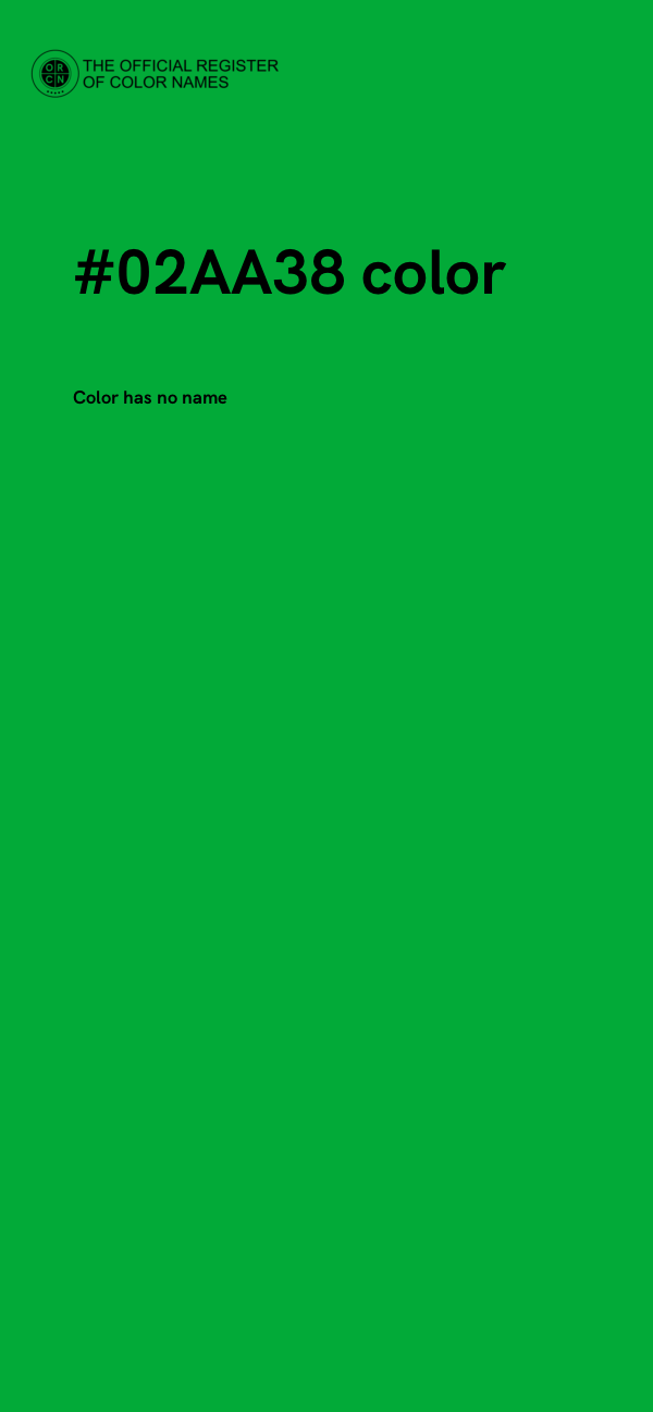 #02AA38 color image