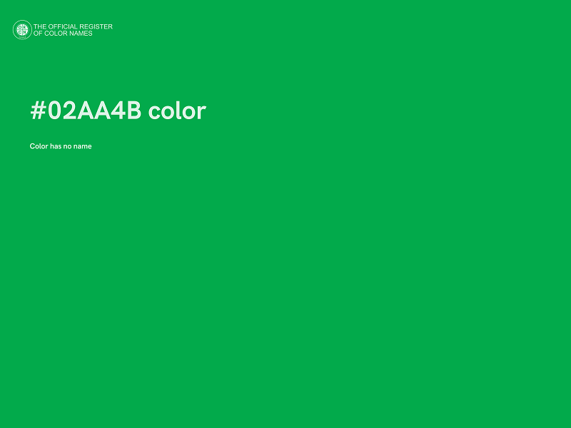 #02AA4B color image