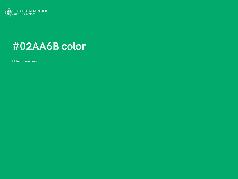 #02AA6B color image