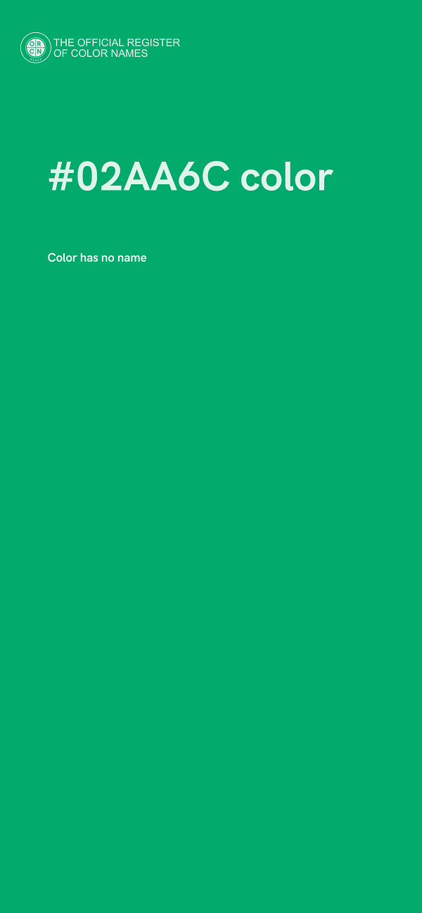 #02AA6C color image