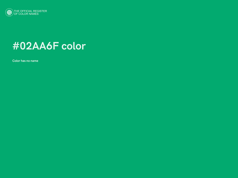 #02AA6F color image