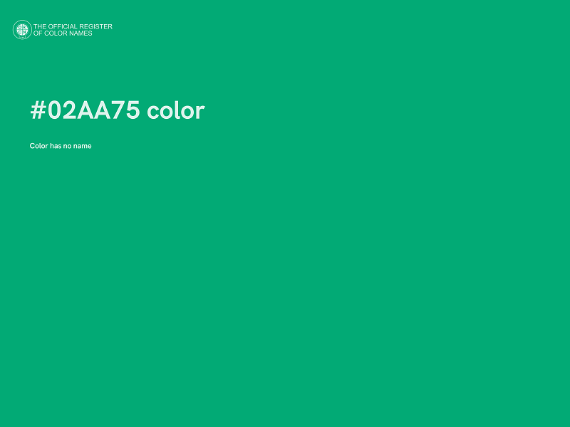 #02AA75 color image