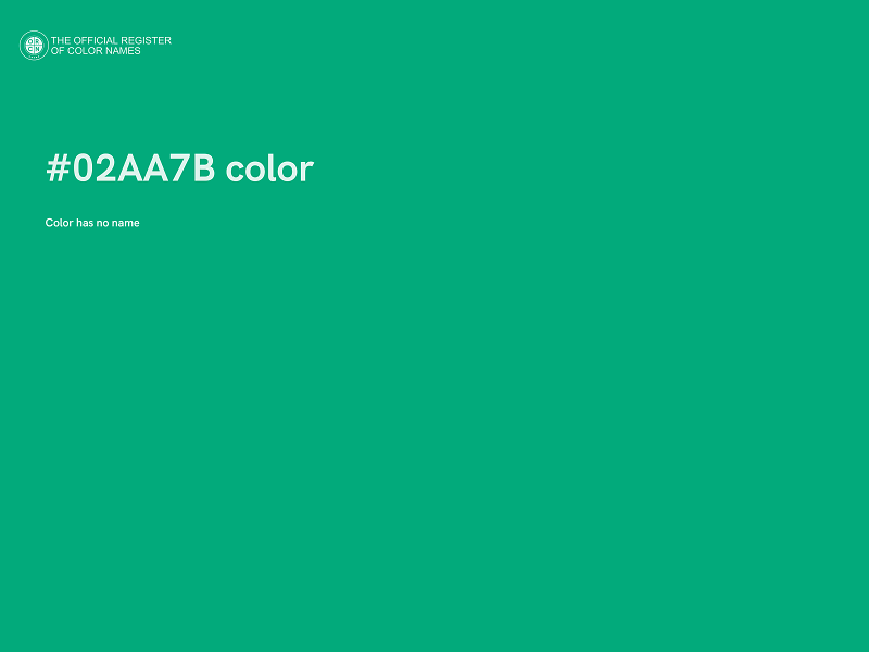 #02AA7B color image