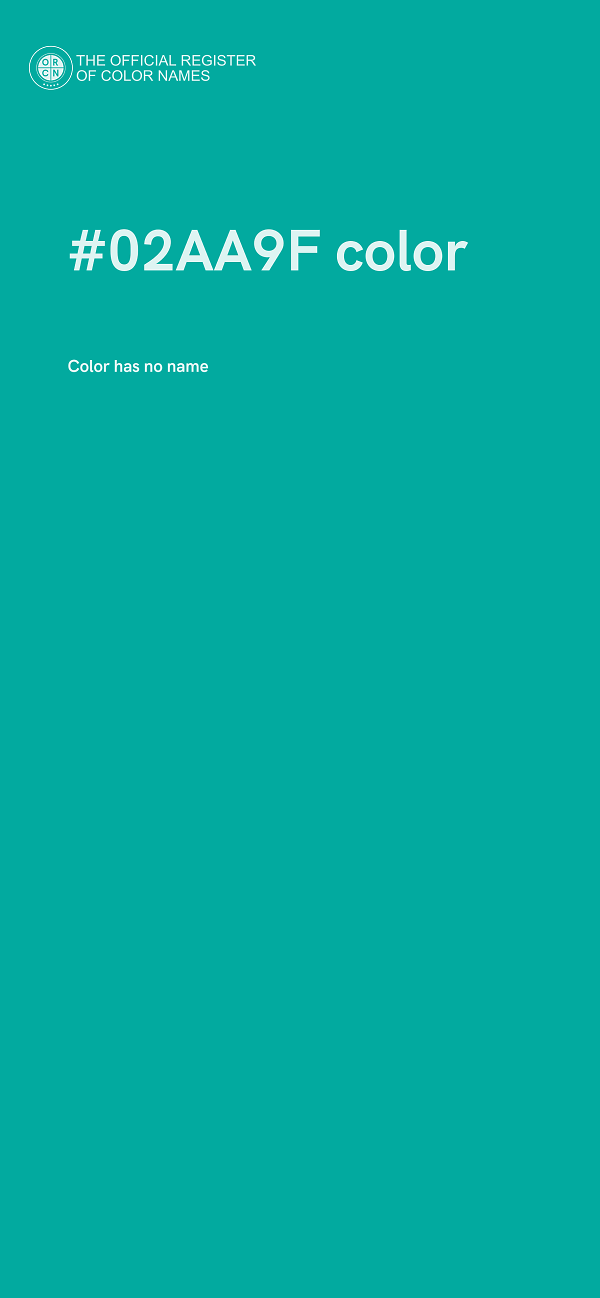 #02AA9F color image