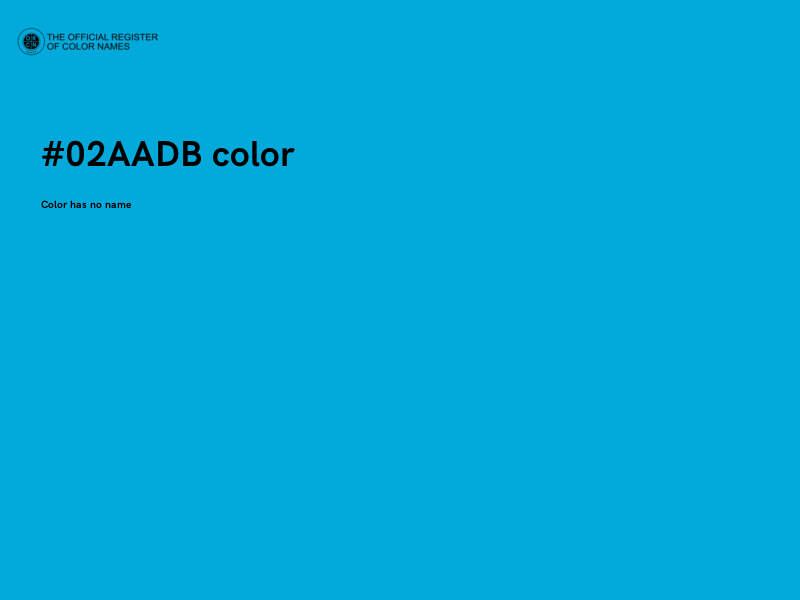 #02AADB color image