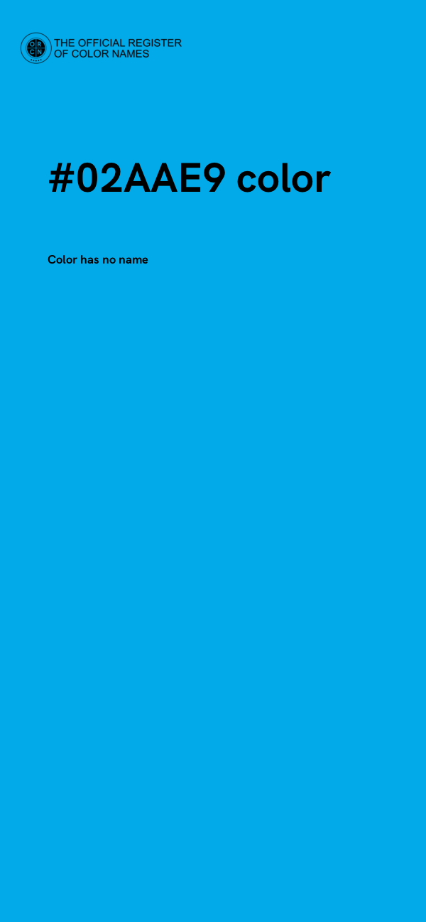 #02AAE9 color image