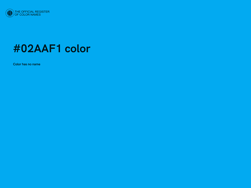 #02AAF1 color image