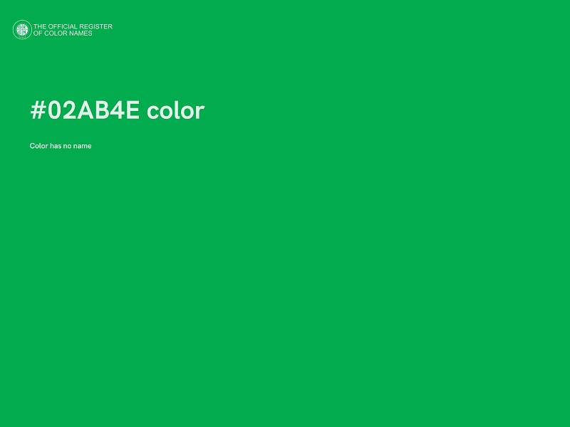 #02AB4E color image