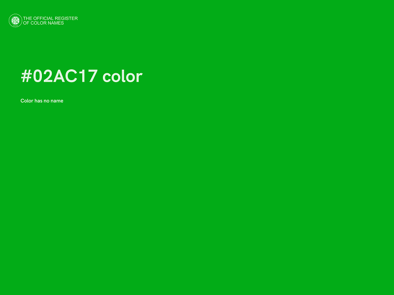 #02AC17 color image