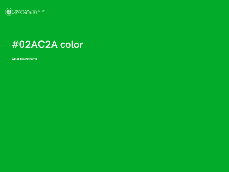 #02AC2A color image