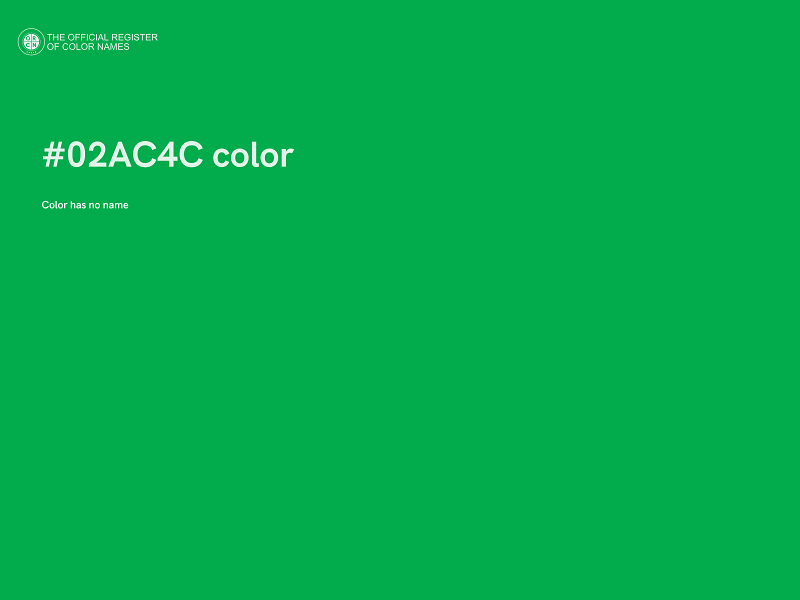 #02AC4C color image