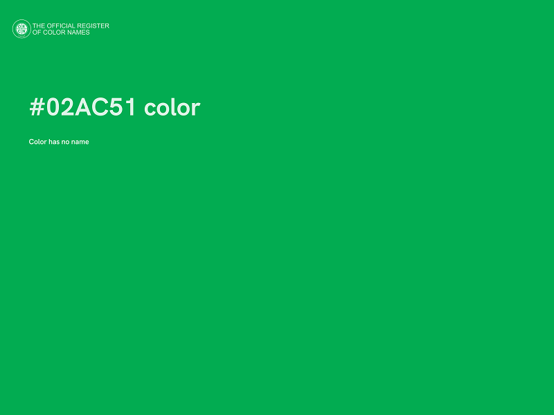 #02AC51 color image