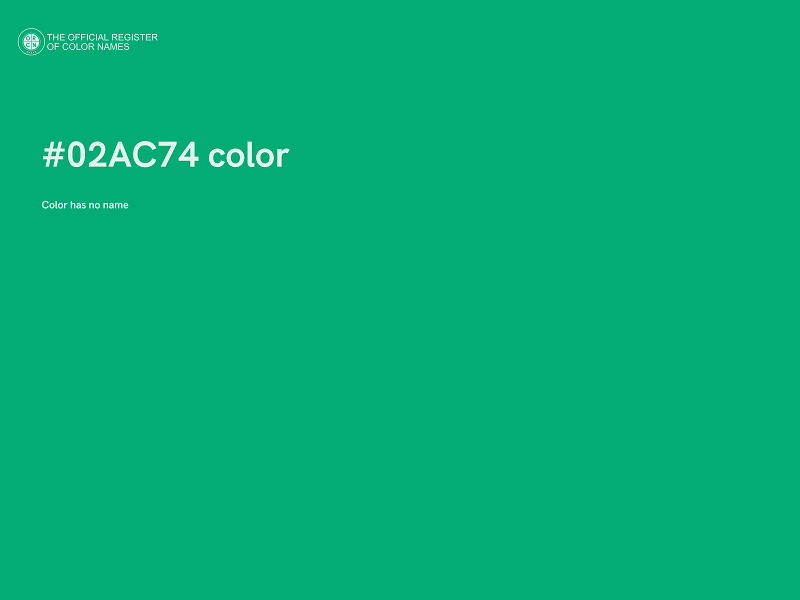 #02AC74 color image