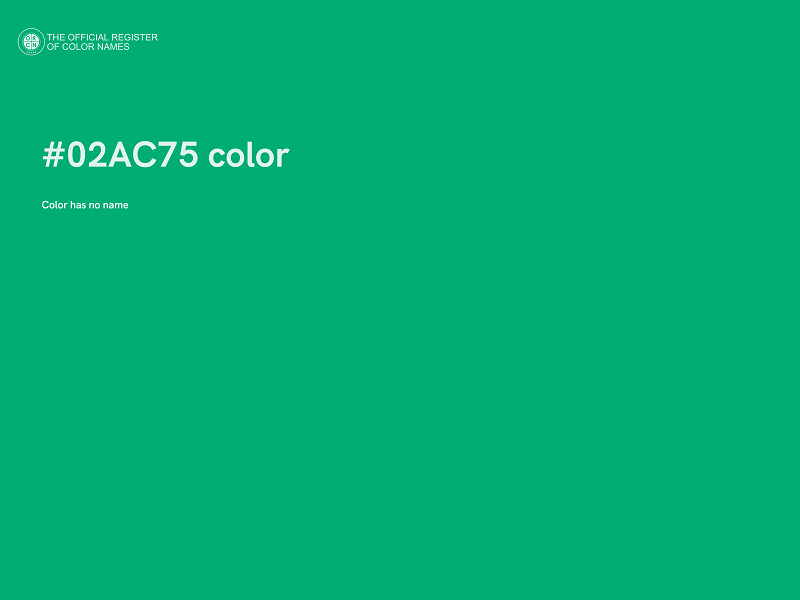 #02AC75 color image