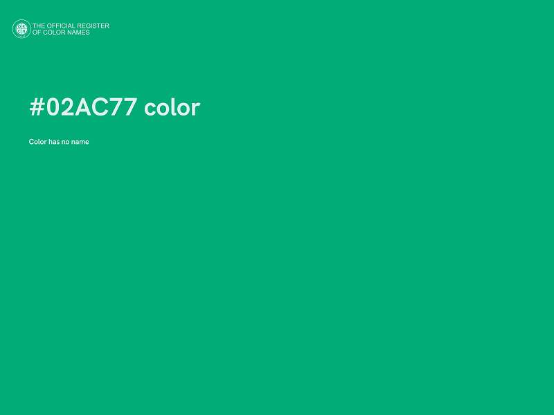 #02AC77 color image
