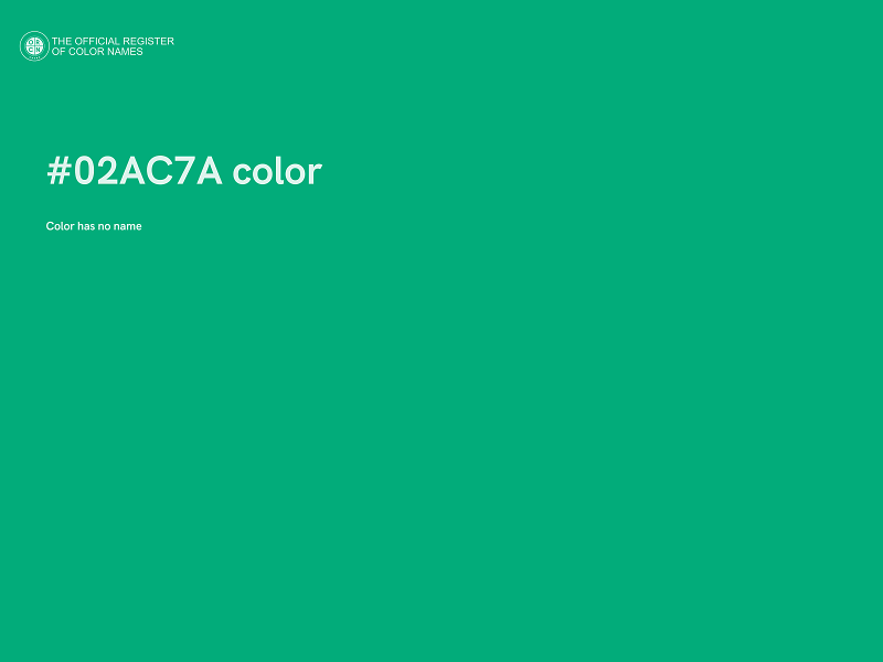#02AC7A color image