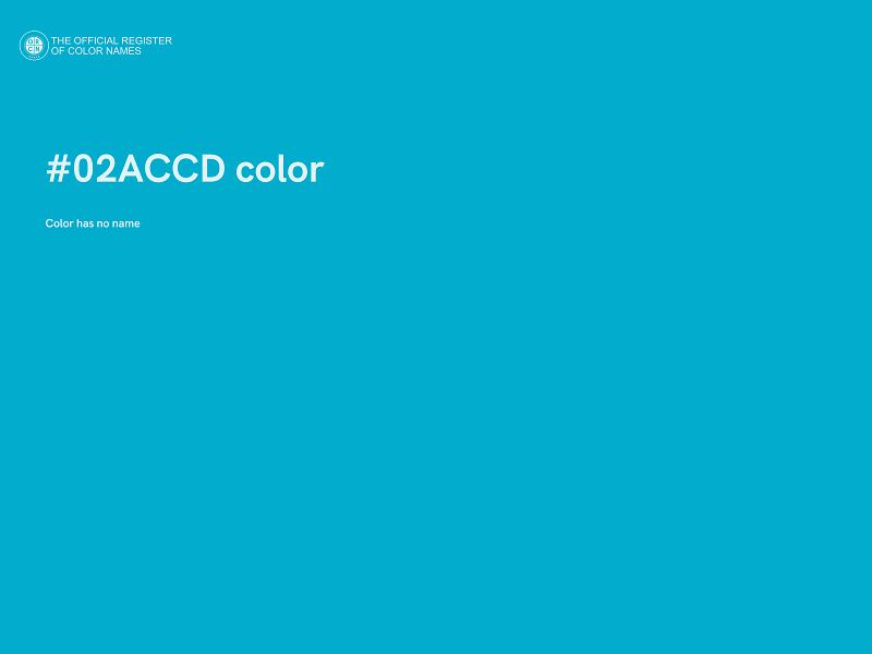 #02ACCD color image