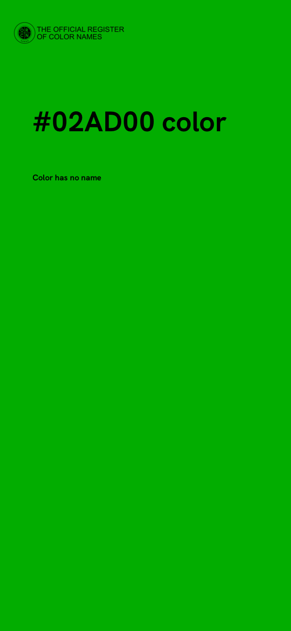 #02AD00 color image