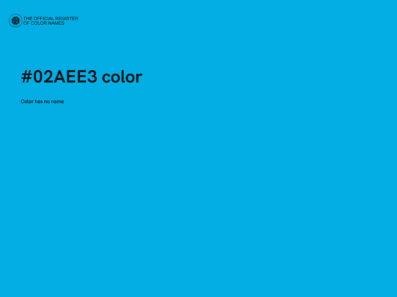 #02AEE3 color image