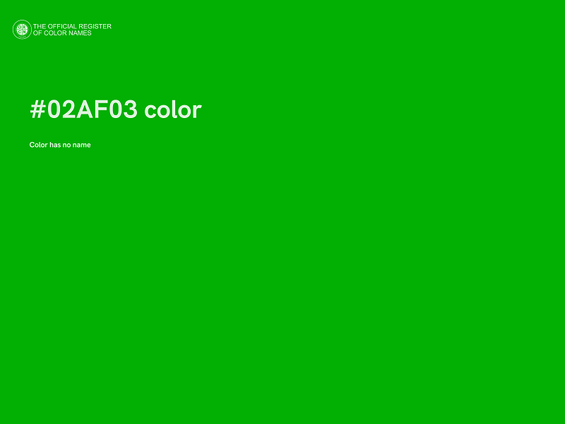 #02AF03 color image