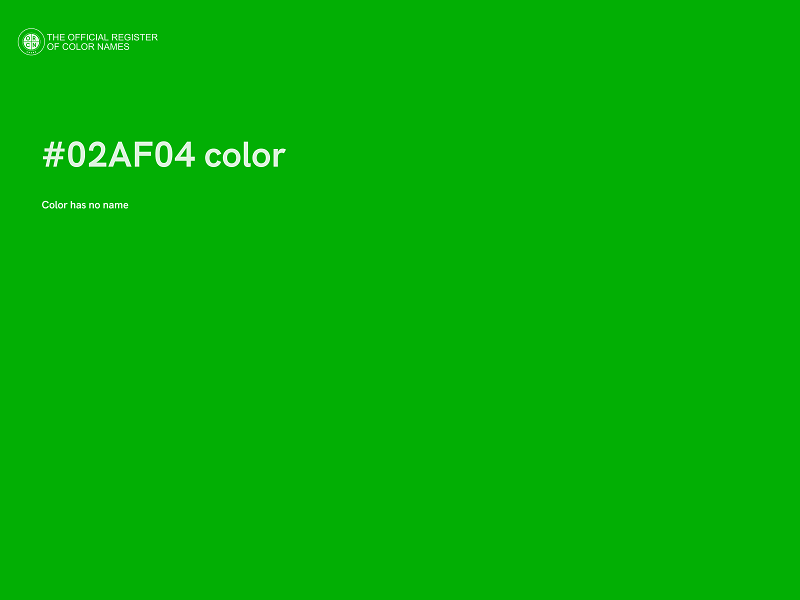 #02AF04 color image