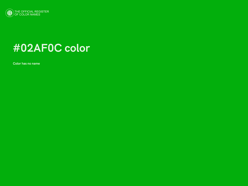 #02AF0C color image