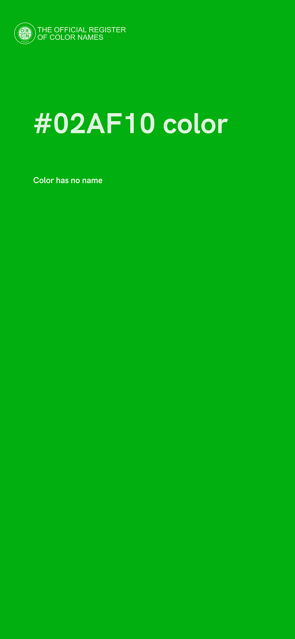 #02AF10 color image