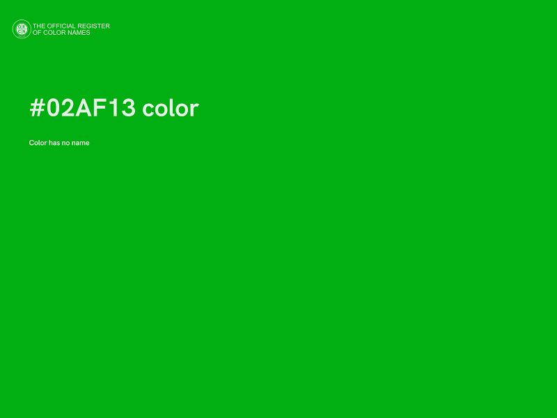 #02AF13 color image