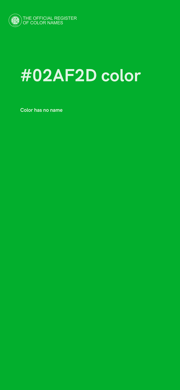 #02AF2D color image