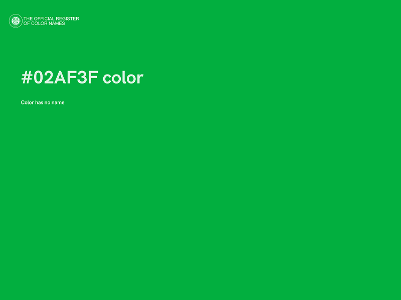 #02AF3F color image