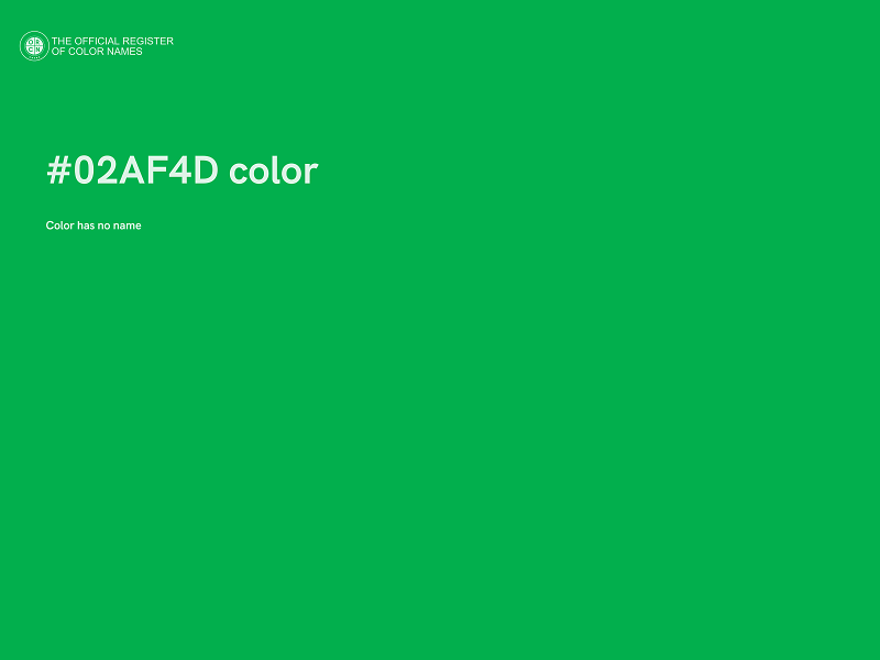 #02AF4D color image