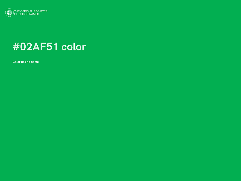 #02AF51 color image