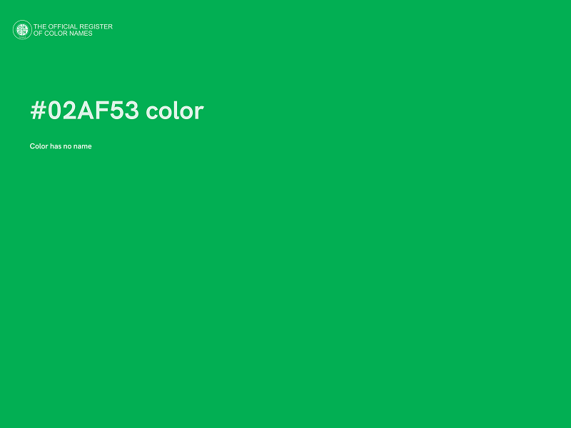 #02AF53 color image