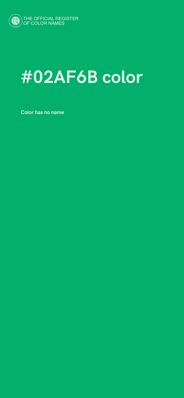 #02AF6B color image