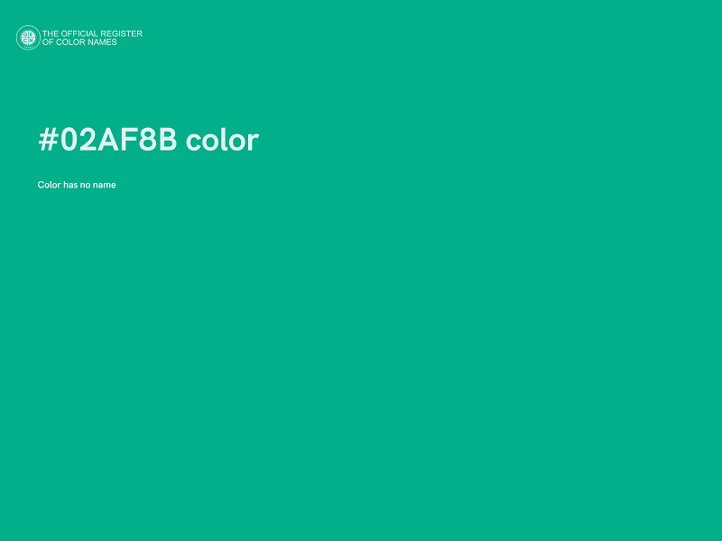 #02AF8B color image