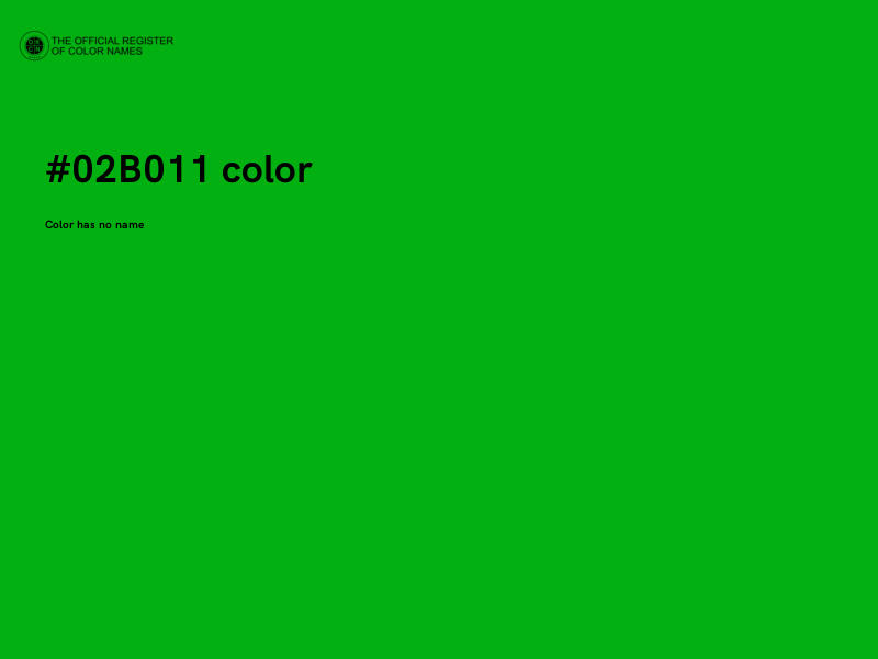 #02B011 color image