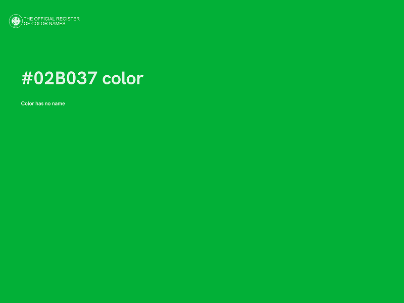 #02B037 color image