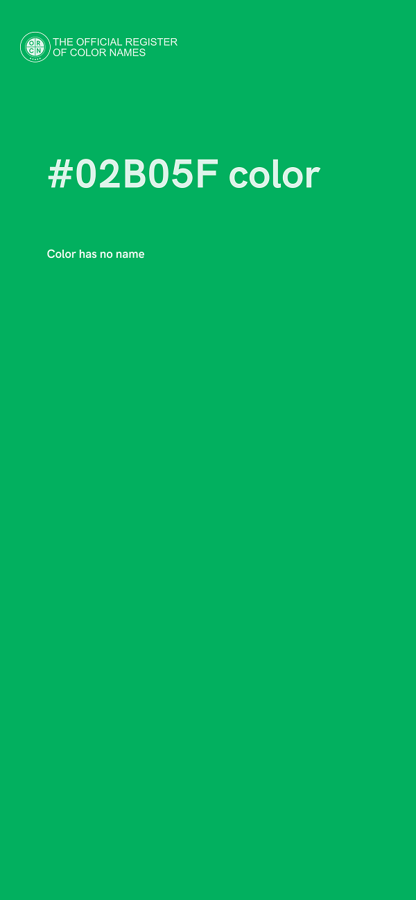 #02B05F color image